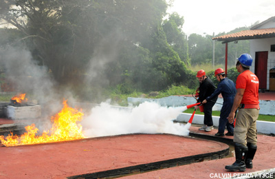Servidores do Poder Judiciário participam de aulas práticas do curso de Formação de Brigadistas