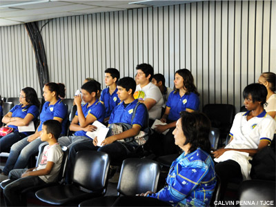 Estudantes de escola estadual visitam o Tribunal de Justiça do Ceará