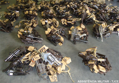 Assistência Militar do Poder Judiciário encaminha mais de 9 mil armas para destruição