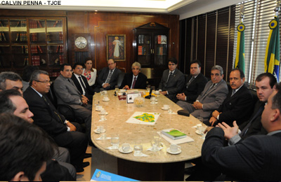 Presidente do Tribunal de Justiça recebe presidentes da OAB-CE e das subsecções da Ordem