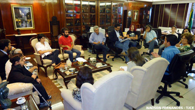 Presidente do TJCE recebe procurador-geral do Município e representantes de movimentos ambientais