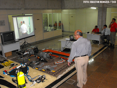 Corpo de Bombeiros realiza exposição  e ressalta prevenção de acidentes