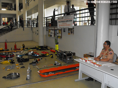 Corpo de Bombeiros realiza exposição no Fórum Clóvis Beviláqua