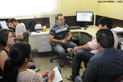 Representantes da Prefeitura de Caucaia visitam o TJCE para conhecer o Diário da Justiça Eletrônico