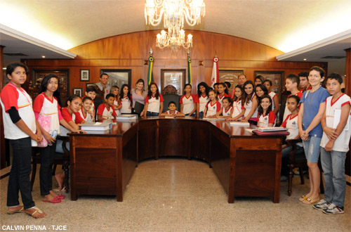 Tribunal de Justiça recebe a visita de estudantes da rede municipal de ensino
