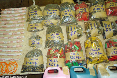 Assistência Militar do TJCE encaminha mais de 22 mil munições e explosivos para destruição