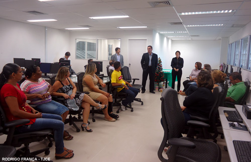 Diretoria do Fórum Clóvis Beviláqua apresenta ambiente e métodos de trabalho da Secretaria Única