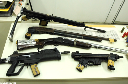 Assistência Militar do TJCE recolhe 1.798 armas  durante visita a 34 comarcas neste ano