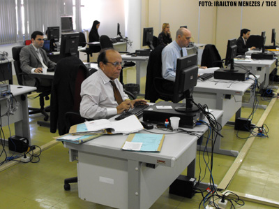 Desembargador Haroldo Máximo visita Mutirão Carcerário e elogia estrutura no Fórum